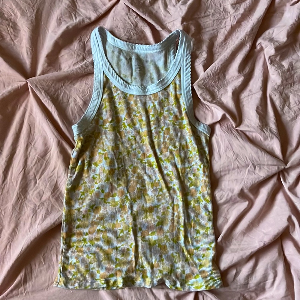 American Eagle Small Flowery Tank Top
